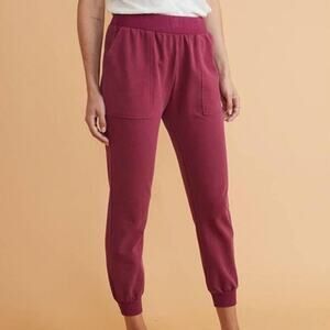 Marine Layer NWOT Joggers Sammi Size XS Cabernet Pink Pockets Cozy Comfy Pant